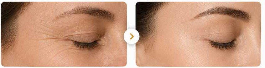 Antes e depois — rugas